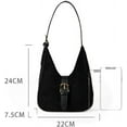 thumbnail image 5 of Women's Fashion Dumpling Shoulder Bag Soft Totes Hobo Underarm Purse Retro Handbag Top Handle Bag Satchel, 5 of 9