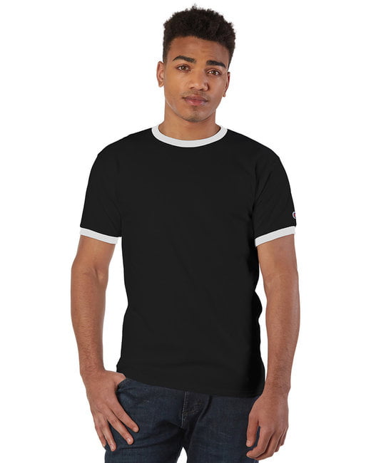 Men's 100 Percent Cotton Ringer T-Shirt T1396 - Walmart.com