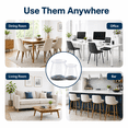 thumbnail image 6 of 16 pcs Chair Leg Protectors for Hardwood Floors, Silicone Felt Furniture Pads Non Slip, Free Moving Table Leg Covers, Stool Leg Protectors Caps (Large fit : 1.3" - 2"), 6 of 6