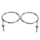 thumbnail image 2 of 316 Stainless Steel Double Ring Cup Holder with Mounting Nut Washer Solid Anti Tilting for RVs Yachts, 2 of 5