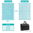 thumbnail image 6 of MeyJey 9'x12' Outdoor Rug for Patio, Reversible Waterproof Oversize Indoor/Outdoor Plastic Mat for RV, Camping, Patio, Teal, 6 of 11