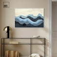 thumbnail image 3 of Waverly Blue Abstract Wall Art Canvas Wall Art by Art Remedy, White Floater Frame, 37" x 25", 3 of 7