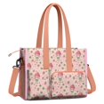 thumbnail image 2 of Teacher Tote Bag,Strawberry Princess Pattern Teacher Utility Tote Bag,Large Work Tote Bags for Women with Multiple Pockets,Top Zipper Closure,13.8x10.6x6.7 Inch, 2 of 5