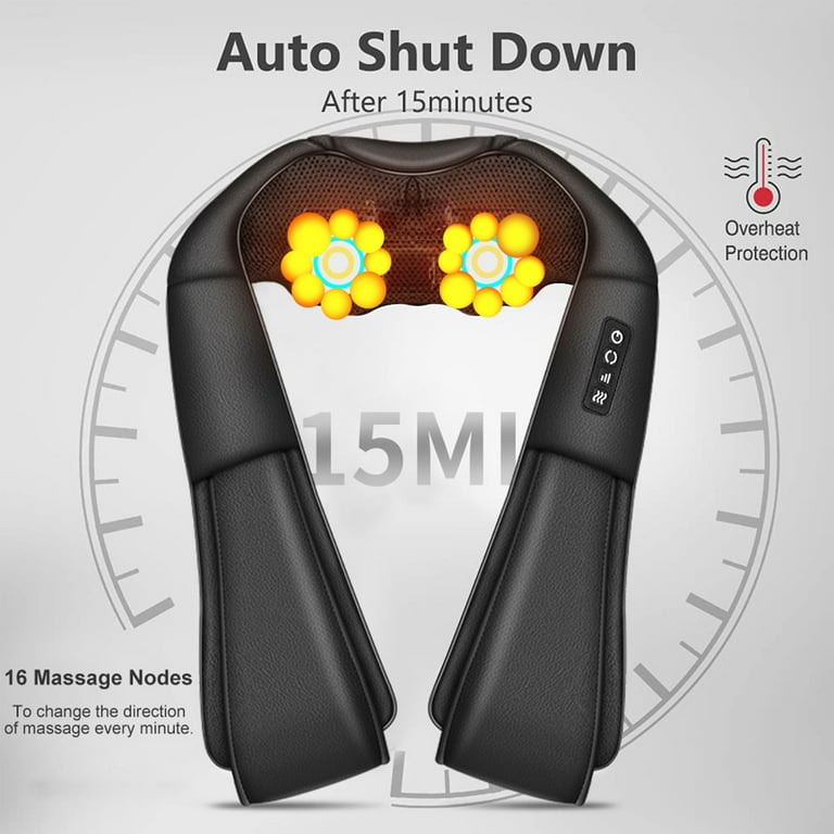  EAshuhe Neck and Shoulder Massager Shiatsu Back and Neck  Massager with Heat, Deep Tissue Kneading Massage for Neck Back Legs and  Body : Health & Household