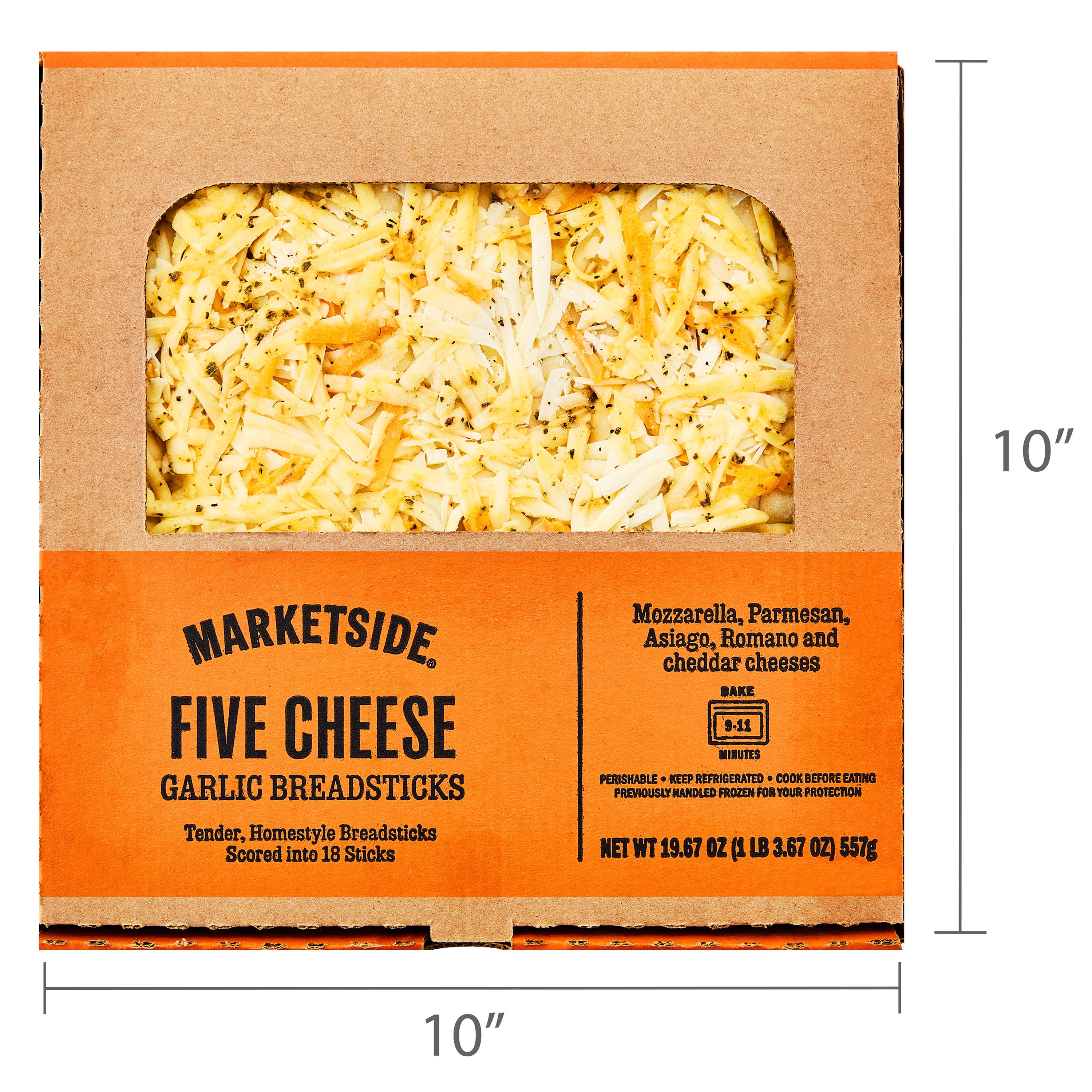 Marketside Five Cheese Homestyle Breadsticks, 18 Sticks