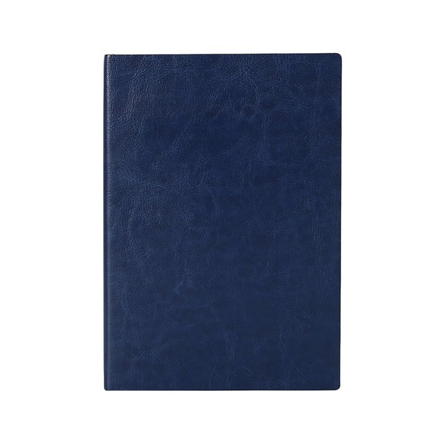 Cuaderno horizontal grande, piel vegana, papel rayado color crema | escritores, periodistas, reuniones de negocios y estudiantes