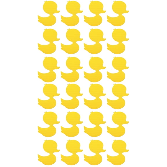 2 Count Non-slip Stickers Grip Mini Ducks Cartoon Waterproof Child Yellow