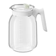 thumbnail image 2 of Jarra de agua, botella de agua fría de vidrio grande de 1,8 l con asa, jarra para jugo, jarra de agua, jarra para agua fría para fiestas en la oficina, 2 of 10