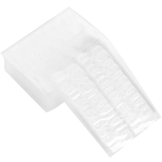 50 Hojas De Pestañas Adhesivas, Pegamento Para Uñas Postizas, Cinta Transparente Para Uñas De Gel, Doble Cara, Fácil De Quitar Para Decoración De Uñas