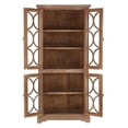 thumbnail image 3 of World Interiors Pengrove 38" Mango Wood/Glass Cabinet in Light Brown, 3 of 4