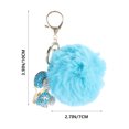 thumbnail image 3 of Divertido llavero de peluche con forma de ratón pequeño con diamantes de imitación, llavero decorativo para llaves, colgante para bolsa de regalo para niñas y niños (azul cielo), 3 of 7