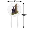 thumbnail image 2 of Acrylic Bear Sitting by Tree Cake Topper Party Decoration for Wedding Anniversary Birthday Graduation, 2 of 7