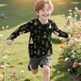 thumbnail image 4 of ITSAME Boys Girls Christmas Long Sleeve Shirt, Round Neck Casual Fashion Xmas Graphic Fall Pullover Holiday Tops Multicolor 5T, 4 of 7