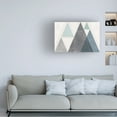 thumbnail image 2 of Michael Mullan 'Mod Triangles I Blue' Canvas Art, 2 of 4