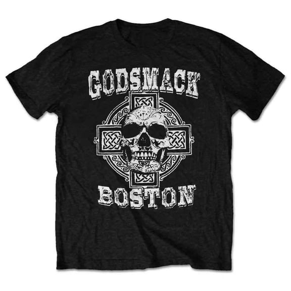 Godsmack Unisex T-Shirt Boston Skull (Retail Pack) (Medium)