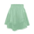 thumbnail image 3 of RUTAYY Women Ladies Pleated Layered High Waist Mini Skirt Solid Color Flowy Swing Skirts, 3 of 4