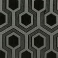 thumbnail image 5 of Miekor Furniture Grey and Black Hexagon Print Barrel Back Accent Chair 93748, 5 of 5
