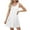 White, variant on Dresses for Women, Slip Dress Solid Color Sleeveless Crew Neck Sundresses Knee Length Dresses Midi Dresses for Women Birthday White L