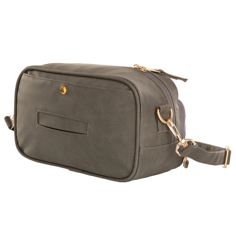 MoDRN Emma Lets Go Crossbody, Unisex, Gray Handbag, 6.89 in MoDRN Emma Lets Go Crossbody, Unisex, Gray Handbag, 6.89 in