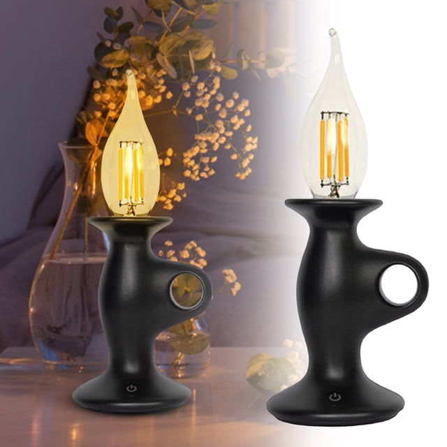BKRE Candle Night Light For Bedroom Flameless LED Bulb With Timer Dimmable Warm Glow For Kids Nursery