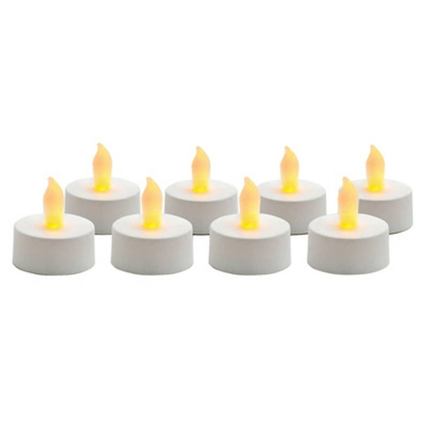 NORTHERN INTERNATIONAL INC Flameless Tea Light Candle, 8Pk. CG10026WH8