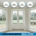 thumbnail image 6 of Adhesive V Shape Weather Stripping Weatherstrip, Flex Seal Strip Foam Door Frame Insulation Side Jamb Bottom Groove Gap Filler Soundproof V Weatherstripping (White, 1/2 in x 1/2 in x 26 Ft), 6 of 8