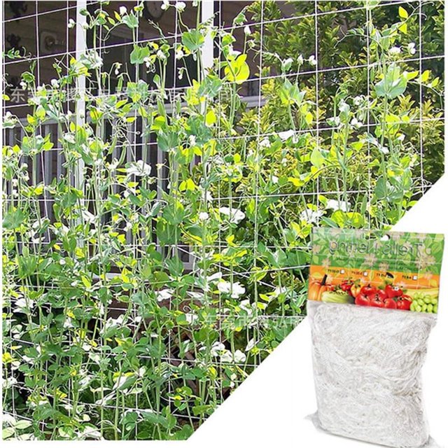 Red para plantas trepadoras, red de estacas de malla grande, red de enrejado de polietileno para trepar, para tomates, uvas, pepinos y otras frutas