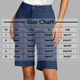 thumbnail image 7 of UVEASISHA Summer Shorts for Women Twill Casual Bermuda Shorts Solid Color Button Zip Short Pants with Pockets Pantalones de verano para mujer Dark Gray S, 7 of 7