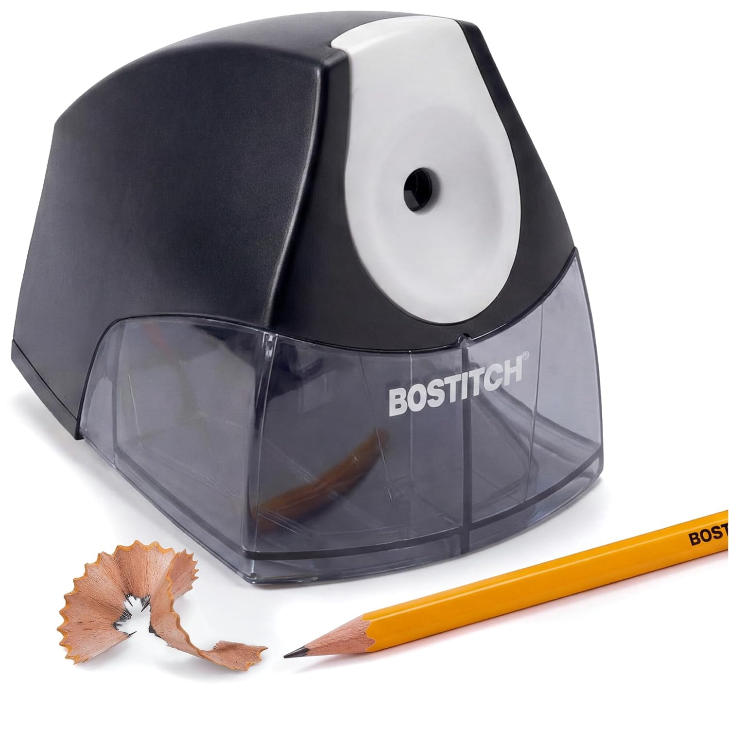 Office Personal Electric Pencil Sharpener, Powerful Stall-Free Motor, High Capacity Shavings Tray, Gray (EPS4-KTGRAY)