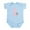 Sky Blue, variant on CafePress - Snowflake 1 Body Suit - Baby Light Bodysuit, Size Newborn - 24 Months