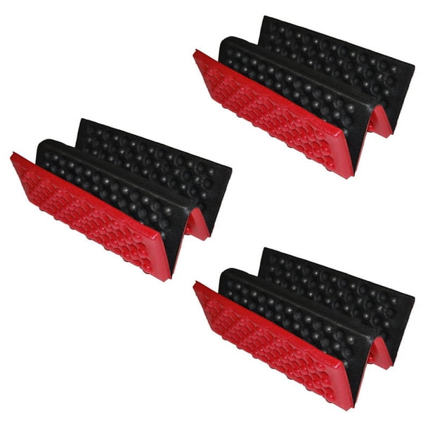 3X Personalizado Plegable Almohadilla del Asiento A Prueba de Agua de Espuma Cojin de Silla Rojo + Negro