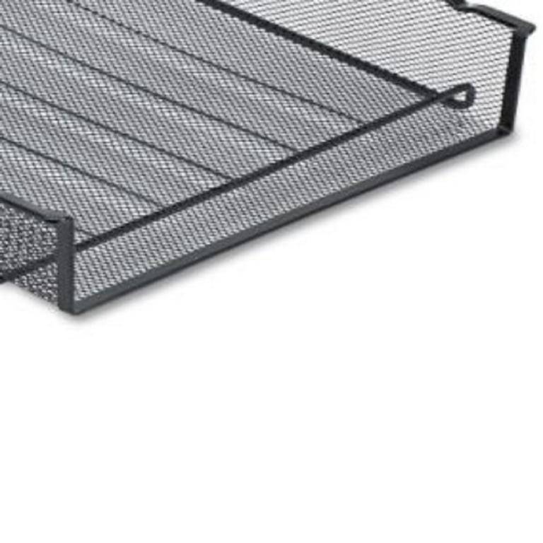 Mesh Stackable Front Load Tray, 1 Section, Letter Size Files, 8.5