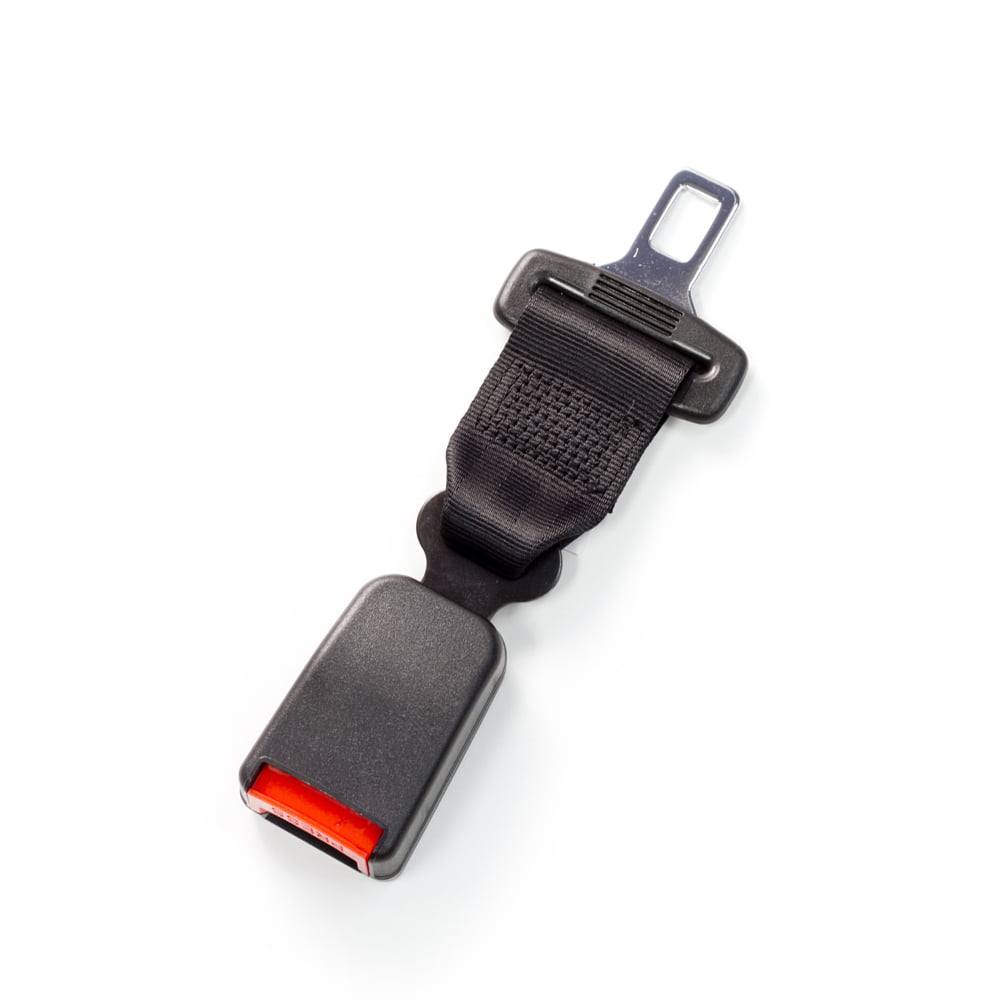 Buckle up and Drive Safely Seat Belt Extender Pros E4 Certified Rigid 7 Inch Seat Belt Extension Black 7/8 Inch Type A Metal Tongue Width 