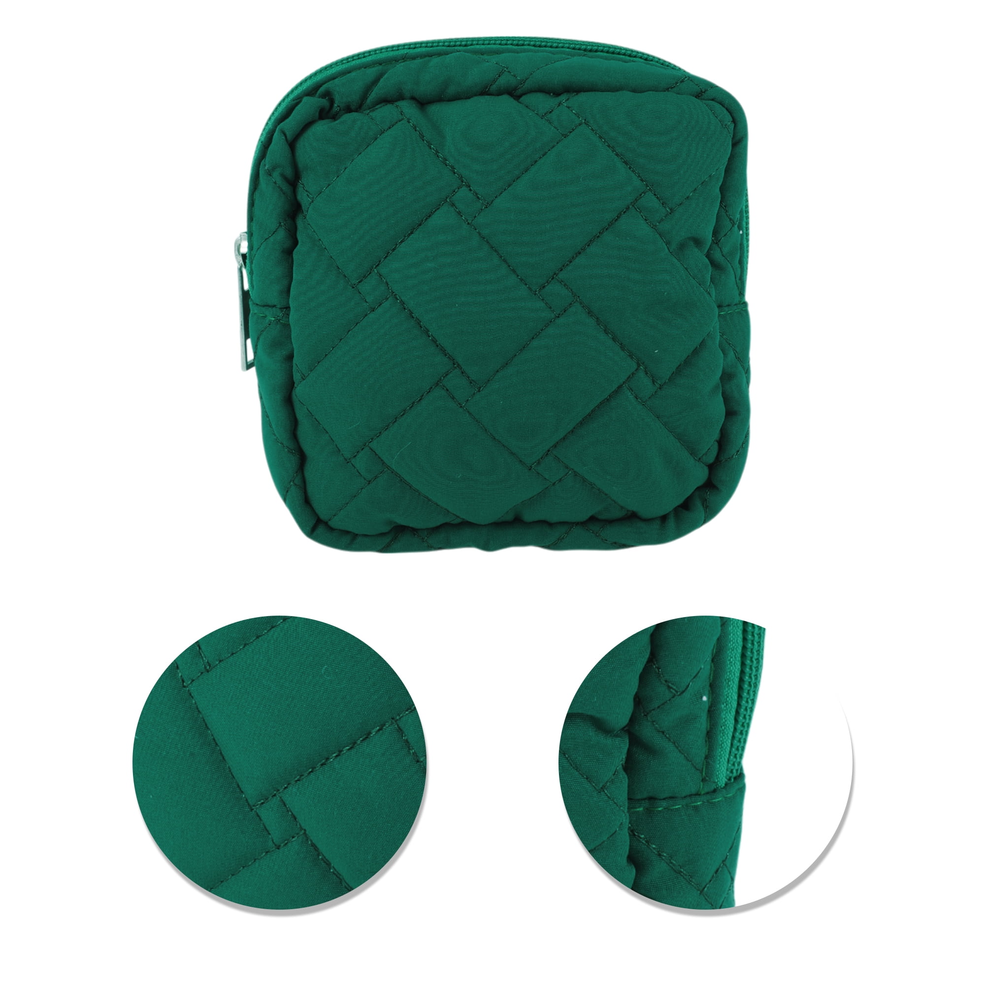 Unique Bargains 1 Pc Lady Portable Square Lipstick Bag for Outdoor Activities Green