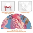 thumbnail image 4 of Sikiie Pink Parrot Tropical Blossoms 30-48 inches {designName} Print Christmas Tree Skirt Snowman Xmas Tree Skirt with Edge Christmas Decorations for Holiday Party-48", 4 of 7