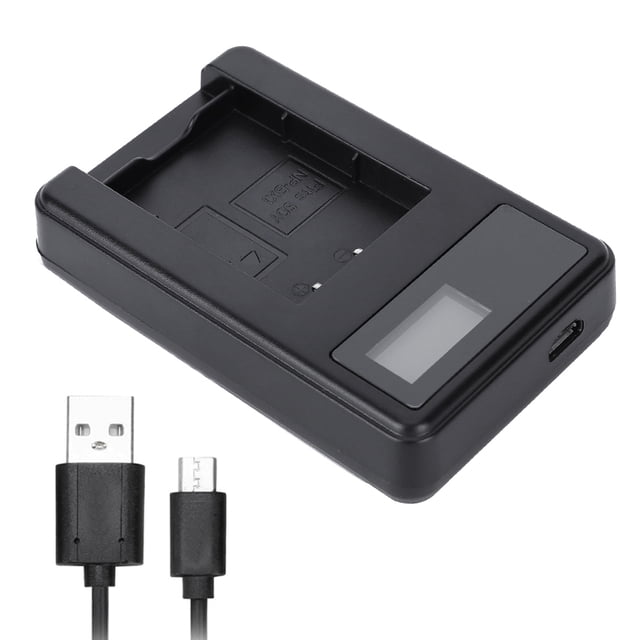 Single Slot Battery Charger, Easy To Use Camera Battery Charger Overdischarge Protection with LCD Display for NP-BX1 for Travel