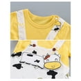 thumbnail image 5 of Ierhent Baby Onesies Baby Girls' Long-Sleeve Bodysuit(Yellow,0-3 Months), 5 of 6
