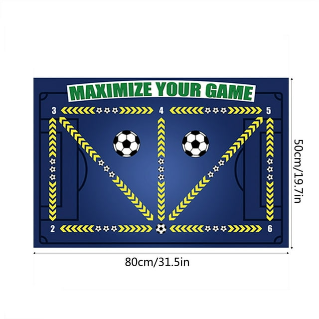 fheaev Football Training Mat Football Footstep Training Floor Mat Diatom Mud Indoor Sound Insulation Fitness Mat Sports Control Step Footwork Performnce Mat