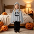 thumbnail image 5 of Toddler Baby Boys Girls Outfits Unisex Funny Vampire Face Hooded Cape with Joggers Halloween Party Dress Up Clothes Set 12-18 Months, 5 of 9