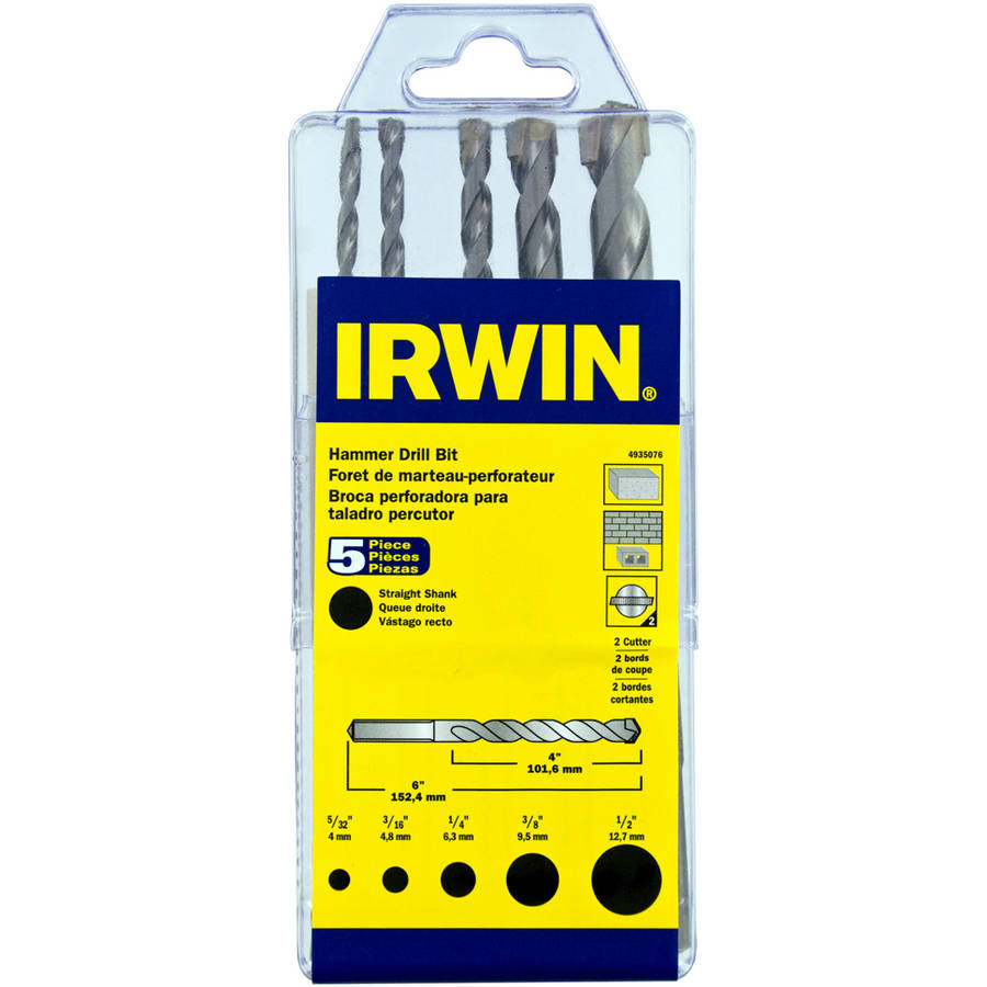 Irwin 4935076 5-Piece Hammer Drill Bit Set by Irwin