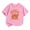 Pink#189, variant on LIIPEE Girls Boys T-Shirt Halloween Cartoon Ghost Pumpkin Letter Printed Short Sleeve Round Neck Tshirt Tops Kids Comfort Birthday Wedding Weekend Tee Shirt,Watermelon Red,150