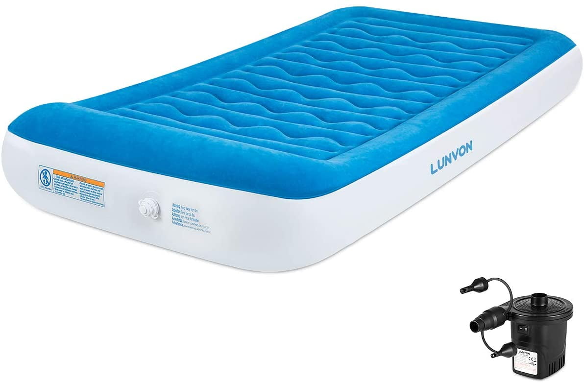 JoyX Twin Air Mattress for Home and Camping Self Inflatable Pad Blow Up