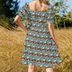 thumbnail image 4 of Vestido de manga corta con patrón de helado ropa de mujer novedades de verano 2025 falda de verano para mujer vestido suelto para mujer, 4 of 7