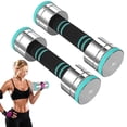 thumbnail image 1 of Mancuernas Regulables,Ajustables de Acero Pesas y Mancuernas con Mango de Espuma para Hombres y Mujeres Mancuernas de Fitness para en Casa (2x3kg), 1 of 9