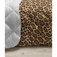 thumbnail image 3 of Leopard Print Down Alternative Comforter, Modernized Panther Leo Skin Wild Big Cats in Gradient Rainbow Tones Print, Microfiber Quilt for All Season, 5 Sizes, Multicolor, by Ambesonne, 3 of 3