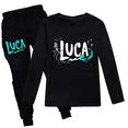 thumbnail image 4 of Disney-camisetas y pantalones de Jogging de Pixar Luca para bebés, trajes de manga larga de dibujos animados, conjuntos de ropa, 2 piezas, nueva película, otoño, 4 of 4