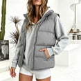 thumbnail image 6 of Edvintorg Womens Lightweight Puffer Vest Stand Collar Zip up Sleeveless Waistcoat Quilted Jackets with Pockets Plus Size, 6 of 7