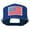Royal, variant on White American Flag Wool Blend Prostyle Patched Cap - Red OSFM
