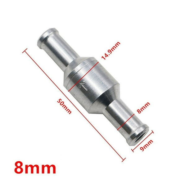 Bgsha Aluminum Valve Check Valve Gasoline Tap Gas Oil Diesel 6mm 8mm 10mm 12mm