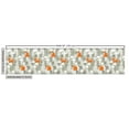 thumbnail image 2 of Ambesonne Fox Fabric by the Yard Upholstery, Doodle Style Forest Design, 2 Yards, Orange White, 2 of 4